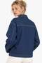 Women's classic collar oversize denim jacket - 4