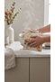 2-Piece Duck Fabric Kitchen Mat 21X21 cm – Eucalyptus Leaf Pattern, Water Repellent Stain-Resistant Oven Mat