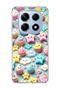 Redmi Note 14 Pro 4g Compatible Pastel Cake Star Printed Transparent Phone Case