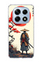 Redmi Note 14 Pro 4g Compatible Samurai Red Sun Maple Printed Transparent Phone Case