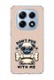 Redmi Note 14 Pro 4g Compatible Glasses-Compatible Dog Beige Printed Transparent Phone Case