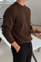 Men's Crew Neck Slim Fit Knitwear Sweater - 2