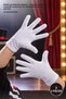 3 Pieces of White Pantomime Gloves – Lycra Children's Stage Gloves, Costume Accessory, for Pantomime and Dance (Mime Gloves)