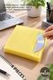4 pieces of cd dvd envelope - double-sided storage, yellow color, 10x13.5 cm size, sleeve/envelope