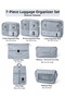 7-Piece Luggage Organizer Bag Set – Travel Suitcase Organizer, Zippered Mesh Clothing, Shoe, and Makeup Bag - 2