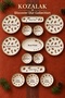 Cone Patterned 6-Piece Cake Plate Set 20 cm Porcelain - New Year's Breakfast Dessert Plate - 7