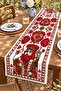 (No Feathers) Digital Printing Cards Patterned Runner / Tablecloth / Placemat - 3
