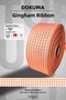 Woven Glitter Plaid Gingham Ribbon 5 cm X 25 Meters – Gift Wrapping, Dowry, Organization, and Bow Decoration Ribbon
