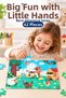 Colorful Wooden Puzzle 42 Pieces – Educational and Learning Wooden Jigsaw Toy for Children - 4