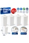 4-Piece Heating Water Bottle Set 500 ml Honeycomb Top Water Tank Easy to Install White