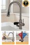 Digital Led Kitchen Sink Faucet + Pressure Cup Washer 2in1 Imported Anthracite Color 7 Years Warranty