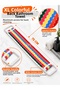 Colorful XL Back Scrubber 75 cm – Long Back Scrubber with Double Handle