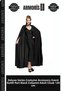 Delux Series Costume Complementary Event Combination Piece Black Collared Adult Cape 120 cm