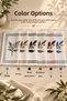 12-Person Dining Set Lavinia Pattern Printed Gardenia Fabric - 4