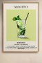 6 Piece Classic Cocktails Framed Art Set Cocktail Posters Bar Kitchen Gallery Wall Six07 - 3