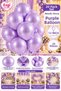 Set of 20 Metallic Shiny Lilac Violet Balloons 12 Inch Birthday Balloon Party Supplies Birthday Decor Party Concept Celebration Ornaments