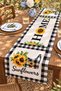 Home Love Sunflower Patterned Runner / Tablecloth / Placemat - 3