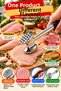 Double-Sided Metal Meat Tenderizer Meat Softener Toothed Meat Hammer Steak Chicken Schnitzel Tenderizing Tool 1 Piece - 5