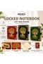 Encrypted Tree of Life Patterned Leather Look Notebook 22X15 cm Vintage Locked Diary Memory and Note Book Retro Gift 1 Piece - 2