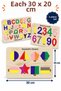 Wooden Educational Learning Puzzle Set – Alphabet, Geometric Shapes, and Numbers Take-Apart Puzzle Game - 5