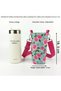 Handmade 0.5 Liter Turquoise Pink Rose Patterned Thermos and Flask Cover - 2