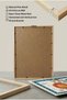 1 Piece Real Wood Framed Safari Lion and Adorable Elephant Themed Wooden Painting - Children's and Baby's Room and Home Decoration Painting - 5