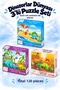 Dinosaur World 3-Piece Puzzle Set for Ages 3-7, Each Puzzle Set Has 40 Pieces, Children's Puzzle and Jigsaw Puzzle - 3