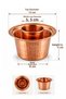 Kalaysiz Hand Forged Copper Ehlikeyf Traditional Copper Presentation and Enjoyment Bowl