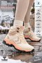 Women's Trekking Boots Beige Outdoor Hiking Shoes Thick Soled