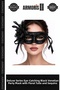 Delux Series Different Style Eye-Catching Stylish Detail Black Venetian Party Mask – Floral Feathered Sequined