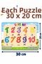 Wooden Educational Turkish Numbers Puzzle – Learning Numbers Colorful Educational Wooden Puzzle Toy - 5