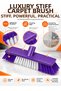 Luxury Hard Carpet and Floor Brush – Hard Floor Cleaning Brush with Scraping Edge