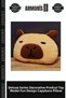 Delux Series Decorative Product Toy Model Fun Design Capybara Pillow