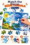 48 Pieces Four Seasons Themed Puzzle Children's Educational Puzzle Game 27.5X19.5 cm - 2