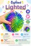 Lighted Tassel Ball Colorful Soft Squeezable Stress Ball Sensory Hedgehog Toy with Holding Ring 1 Piece - 2