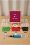 Watermelon Themed 1St Birthday Decoration Classic Set Dark Fuchsia Felt Letter Board Stand Balloon Chain Fruit Set - 3