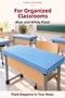 Blue and White 10-Piece Elastic Tablecloth, 100X140 cm Teacher Tablecloth Gift - 3