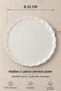 Habbe 2-Piece Plain Porcelain Serving Plate - Elegant and Stylish Design - 3