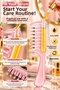 Pink Serum Container Hair Comb Scalp Care Oil Serum Comb with Massage Head - 2