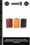 Stainless Steel Single 9 oz Flask with Leather Cover, Souvenir Presentation Item, Stylish Accessory