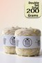 Set of Three Layers of Ecru Angora and Yellow Velvet Yarn Mixed with Knitting Yarn (Total 200 Gr.)