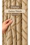Beige Tasseled Linen Background Curtain with Extrafoam Drawstring, No Pleats, Suitable for Every Room, with Cornice