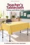 Yellow and White 5-Piece Elastic Tablecloth, 100X140 cm Teacher Tablecloth Gift - 5