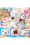 Pl50252 40 cm Seal Holding a Rose Plush Seal Toy