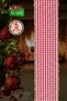 Christmas Plaid Glitter Fringed Wire Woven Ribbon 5 Meters – Gold Fringed Steel Wire Voluminous Bow and Tree Decoration Ribbon - 2
