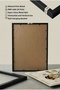 1 Piece Black Wooden Framed Guitarist Cat Concept Wooden Painting - Children's and Baby's Room and Home Decoration Painting - 5