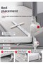 Baby Safety Bed Barrier – Foldable Child Sleeping Bed Guardrail, Anti-Fall – 180X65Cm Gray - 4