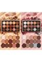15 Color Eyeshadow Palette – Matte, Shimmer, and Glitter Shadows – 01 Nude Gold / 02 Rose Brown
