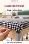Black and White 10-Piece Elastic Tablecloth, 100X140 cm Teacher Tablecloth Gift - 4