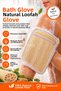 Natural Pumpkin Bath Scrub Glove – Pumpkin Fiber Exfoliating Scrub-Gloves for Body Cleansing and Massage